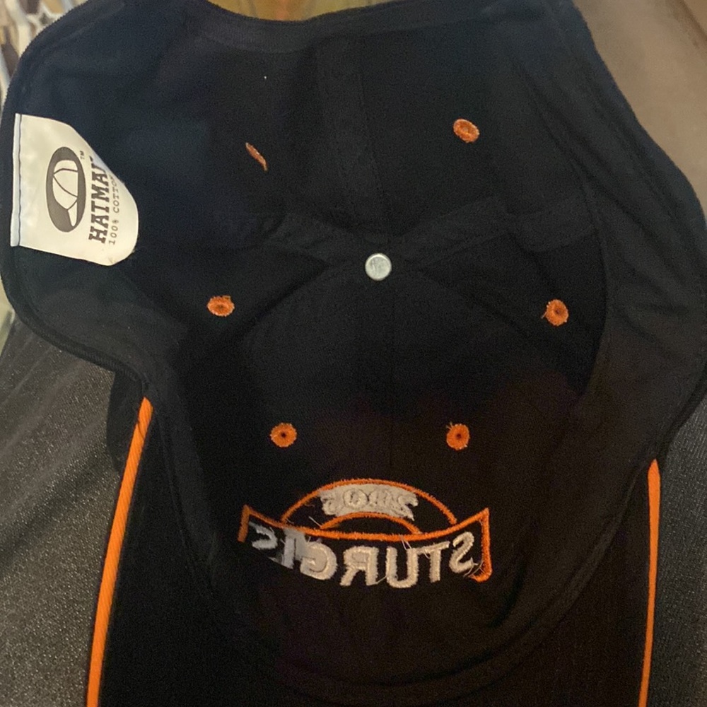 Vintage Sturgis 2005 Motorcycle Rally Hat Black/Orange EUC very clean. StrapBck. - Picture 9 of 9
